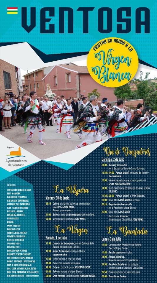 Fiestas patronales en honor a la Virgen Blanca 2017 Ventosa